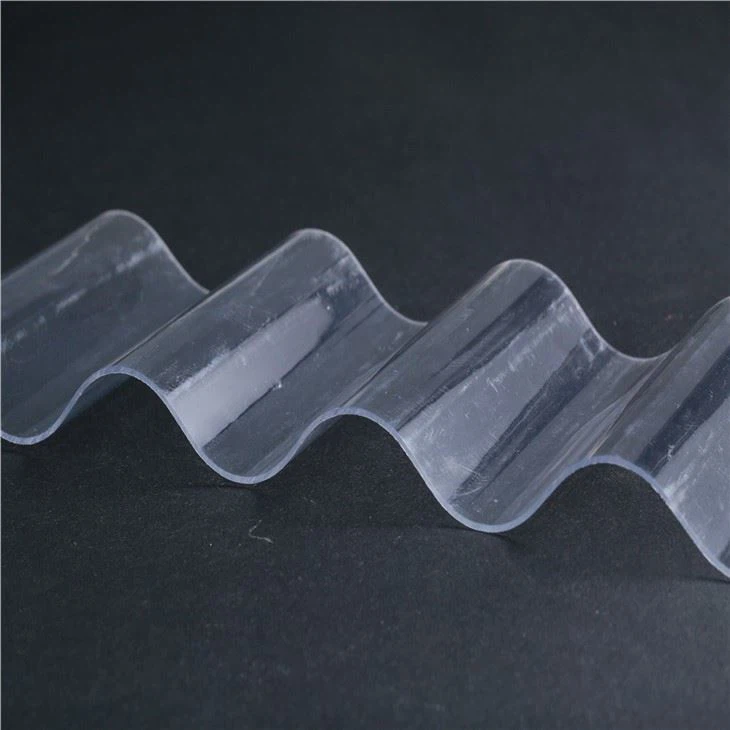 Transparent Polycarbonate Comugated Wave Plastic Rofing Sheet For Workhouse Daylight Roof