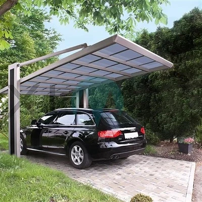 Hot Bejgħ Polikarbonat Carport Protezzjoni UV Qoxra Għall-Parkeġġ