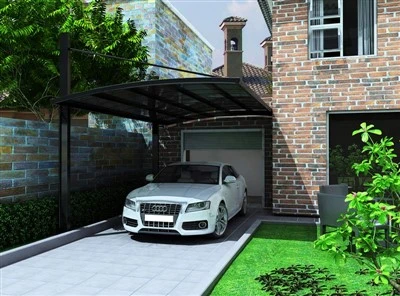 Carport tal-aluminju tas-saqaf tal-polikarbonat tar-reżistenza tas-silġ